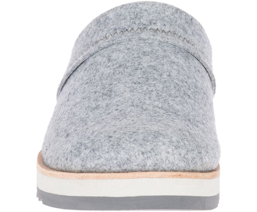 Merrell Barefoot Sko Dame - Juno Clog Wool - Grå - GXN506431